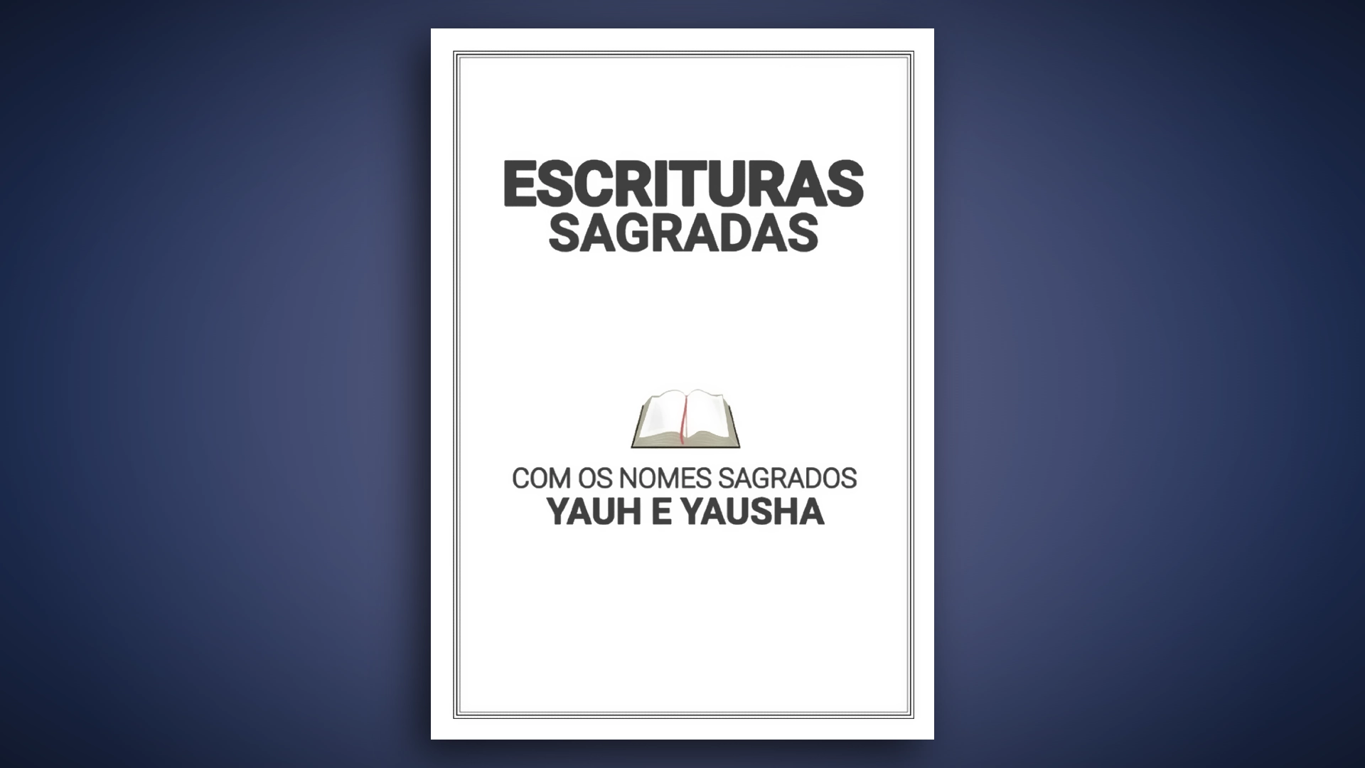 ESCRITURAS COM OS NOMES YAUH E YAUSHA